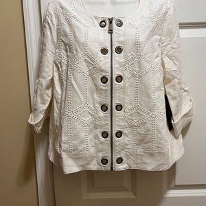 Multiples White Jacket Size M